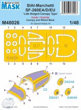   SF-260EA/D/EU ‘ Late Bulged Canopy Type’ MASK - 1/48 - Special Hobby