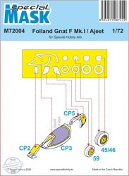 Folland Gnat/Ajeet Mask - 1/72 - Special Hobby