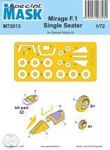 Mirage F.1 Single Seater Mask - 1/72 - Special Hobby