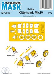 P-40N/Kittyhawk Mk.IV Mask - 1/72 - Special Hobby