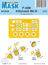 P-40M Warhawk/Kittyhawk Mk.III MASK - 1/72 - Special Hobby