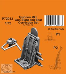 Typhoon Mk.I Gun Sight and Seat Correction Set - 1/72 - Airfix elsősorban