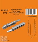 Typhoon Mk.I Late Type Shrouded Exhausts -  1/72 - Airfix 