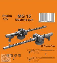 MG 15 German WWII  Machine gun - 1/72 (2 pcs)