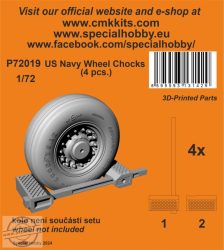 US Navy Wheel Chocks (4 pcs.) - 1/72