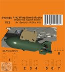   P-40 Wing Bomb Racks (w/plywood support boards) - 1/72 - Special Hobby