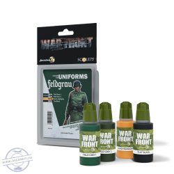   SCALE 75 WARFRONT: FELDGRAU 4 COLOUR ACRYLIC PAINT SET - 4 x 17 ml