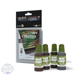 SCALE 75 WARFRONT: COLORS FOR AFV-UTILITIES 4 COLOUR ACRYLIC PAINT SET - 4 x 17 ml