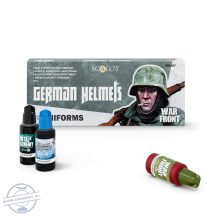      SCALE 75 WARFRONT: GERMAN HELMETS 8 COLOUR ACRYLIC PAINT SET - 8 x 17 ml