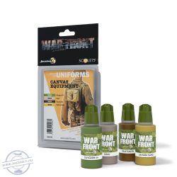  SCALE 75 WARFRONT: CANVAS EQUIPMENT 4 COLOUR ACRYLIC PAINT SET - 4 x 17 ml