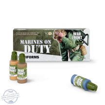   SCALE 75 WARFRONT: MARINES ON DUTY 8 COLOUR ACRYLIC PAINT SET - 8 x 17 ml