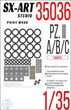 Pz.II Ausf. A/B/C Painting Mask - 1/35 - Tamiya
