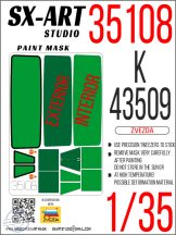Paint mask Kamaz K-43509 - 1/35 - Zvezda