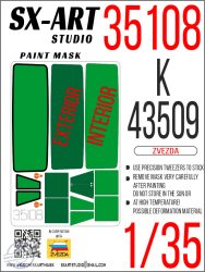 Paint mask Kamaz K-43509 - 1/35 - Zvezda Paint mask Kamaz K-43509 - 1/35 - Zvezda