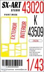 Paint mask Kamaz K-43509 - 1/43 - Zvezda Paint mask Kamaz K-43509 - 1/43 - Zvezda
