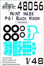 P-61 Black Widow Painting mask - 1/48 - Hobbyboss