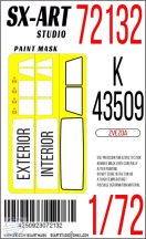Paint mask Kamaz K-43509 - 1/72 - Zvezda