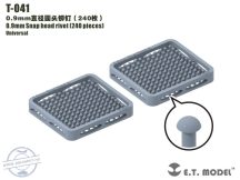 0.9mm Snap head rivet (240 pieces) - (Szegecs, csavar)