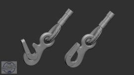 Towing hooks - GB - 1/35 - 8+8 db vonóhorog