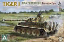   Tiger I early production Sd.Kfz.181 Pz.Kpfw. VI Ausf. E Command Tiger - 1/35 ... 1/16-os Wittmann figurával!