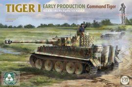 Tiger I early production Sd.Kfz.181 Pz.Kpfw. VI Ausf. E Command Tiger - 1/35 ... 1/16-os Wittmann figurával!