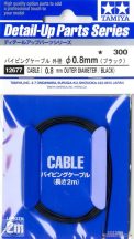 Piping Cable Outside Diameter 0.8mm (Black)- Bekötőkábel