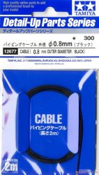 Piping Cable Outside Diameter 0.8mm (Black)