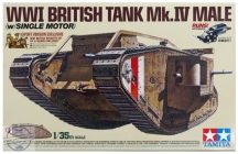   WWI BRITISH TANK MK.IV MALE - 1/35 - Export Version Exclusive: Figuraszettel, ill. motoricációs lehetőséggel.