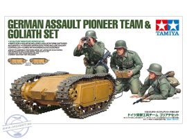 German Assault Pioneer Team & Goliath Set - 1/35 (3 Figures & 2 Goliaths) - 1/35