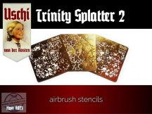 TRINITY SPLATTER 2 airbrush stencils set - 3 lap