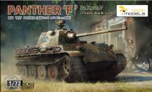   1:72 Pz.Kpfw.V 'Panther'Ausf.F (75mm Kw.K. L/70) Metal barrel + 3D print muzzle braker + Photo etched side shirts