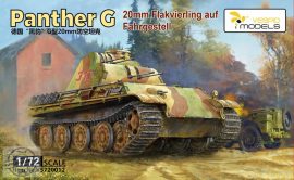 1:72 20mm Flakvierling auf Panther G Fahrgestell Metal barrel*4