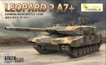   1:72 German Main Battle Tank Leopard 2 A7+ Metal barrel + Metal tow cable
