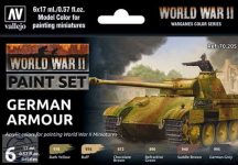 WW II German Armour - 6 x 17 ml