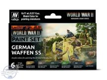 WW II German Waffen SS - 6 x 17 ml