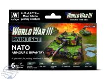 World War III - Nato Armour & Infantry - 6 x 18 ml