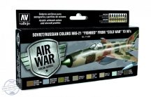   Soviet / Russian colors MiG-21 Fishbed from "Cold War" to 90's  8x17 ml