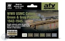 WWII USMC Colors Green & Grey Patterns 1942-1945 - 6 x 17 ml