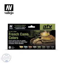 French Camo Colors Pre-War & WWII - 8 x 17 ml.