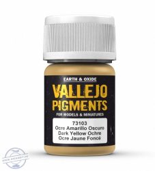 Dark Yellow Ochre - pigmentpor, 35 ml.