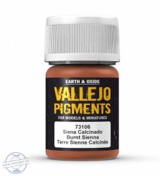 Burnt Sienna - pigmentpor, 35 ml.