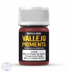 Brown Iron Oxide - pigmentpor, 35 ml.
