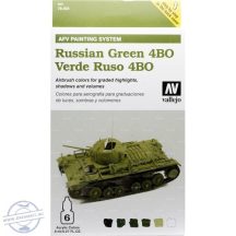 Russian Green 4BO - Model Air Set AFV - 6 x 8 ml. 