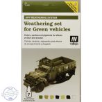 AFV Weathering for Green Vehicles Set - 7 x 8 ml.