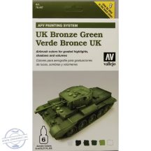 UK Bronze Green - Model Air Set AFV - 6 x 8 ml. 