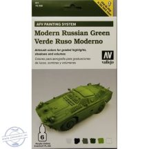 Modern Russian Green - Model Air Set AFV - 6 x 8 ml. 