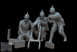 WWI GERMAN TEAM MG 08/15 - 1/72