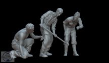 GERMAN TANK REPAIR CREW - 1/72