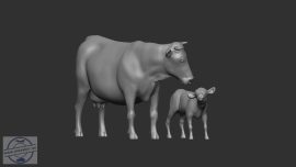 A cow with a calf - 1/35 - Tehén borjúval