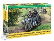   German Morotcycle Zündapp K800 with Sidecar and Crew - 1/35 - 2025-ös szerszám!